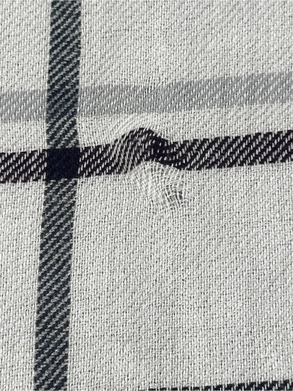 Soft Oversized Plaid Blanket Scarf Wrap Gray Blush Black 47” Square